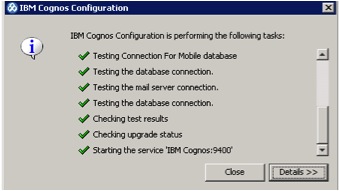 IBM Cognos Configuration