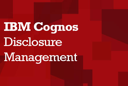 IBM Cognos Disclosure Management